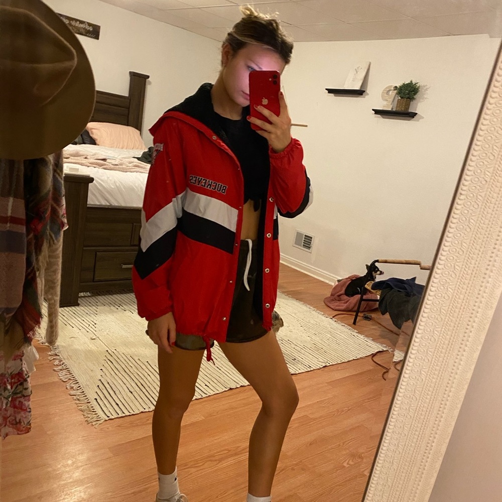 Pink OSU windbreaker